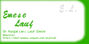 emese lauf business card